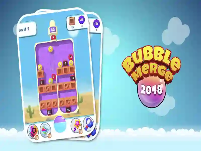 Peli Bubble Merge 2048 verkossa
