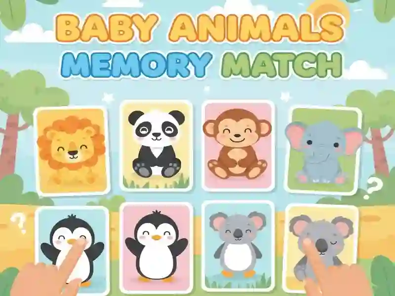 Peli Baby Animals Memory Match verkossa Peli Baby Animals Memory Match verkossa