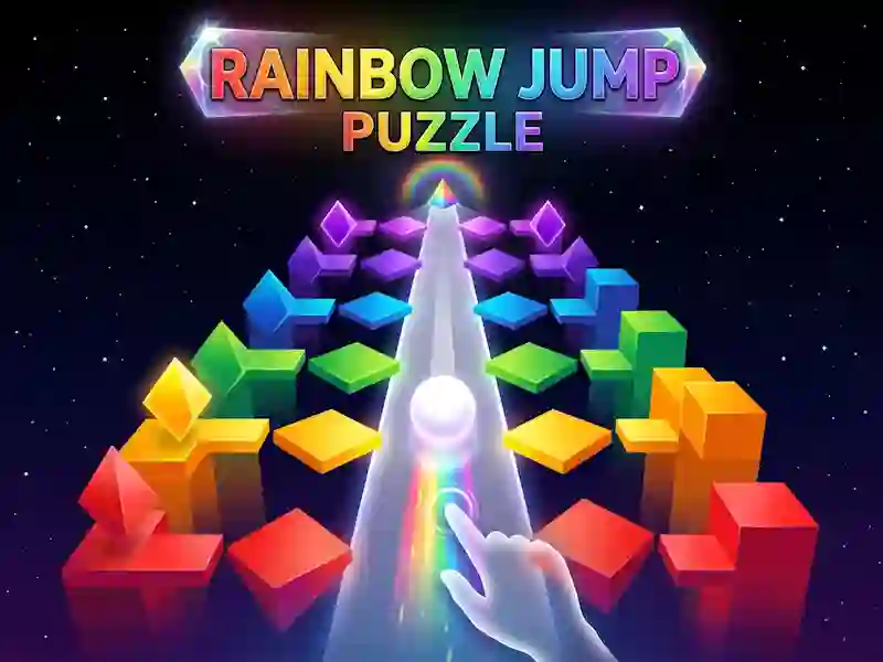 Peli Rainbow Jump Puzzle verkossa