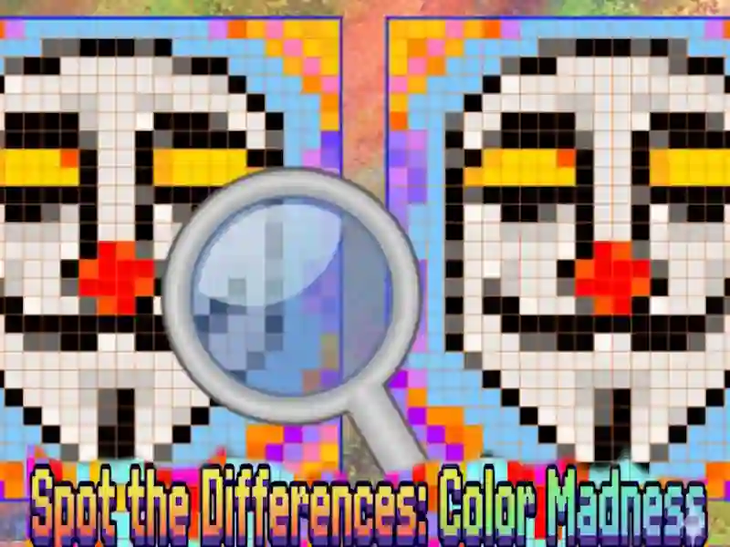 Peli Spot the Differences Color Madness verkossa