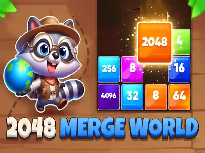 Peli 2048 Merge World verkossa