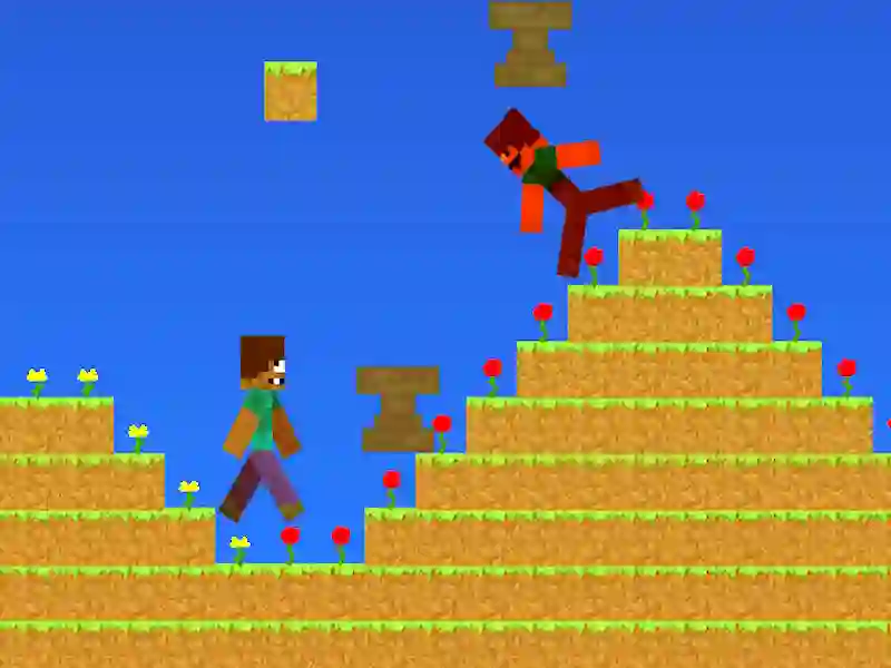 Peli Noob vs pro, mutta Anvil Rain Minecraft verkossa