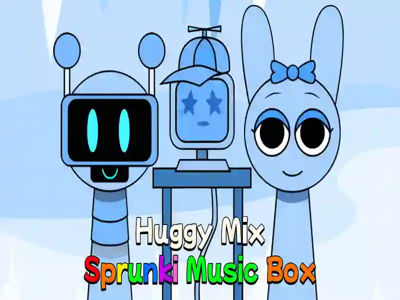 Peli Huggy Mix Sprunki Music Box verkossa