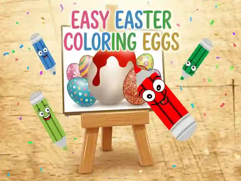 Peli Easy Easter Coloring Eggs verkossa