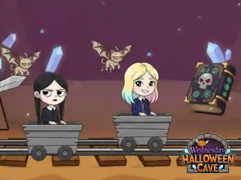 Peli Keskiviikko Halloween-luola verkossa