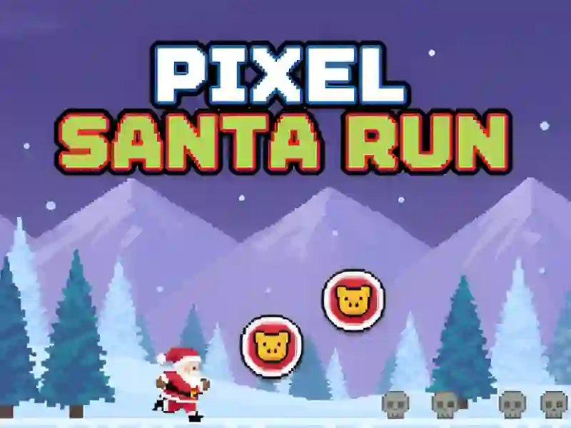 Peli Pixel Santa Run verkossa