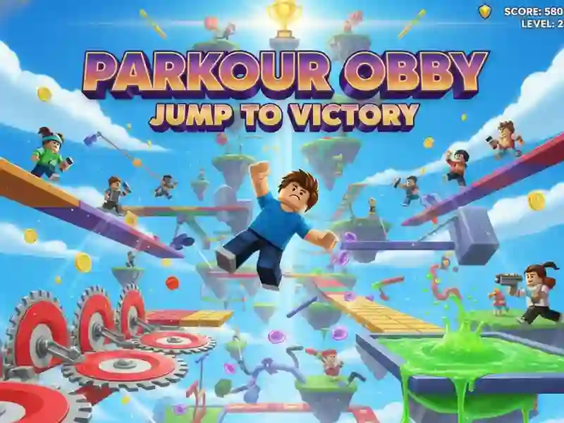 Peli Parkour Obby-hyppy voittoon verkossa
