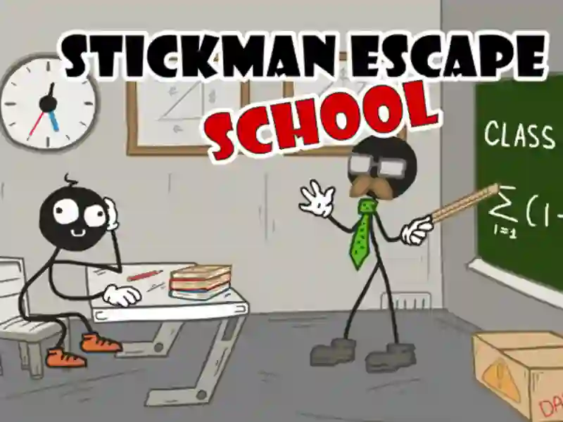 Peli Stickman Escape School verkossa