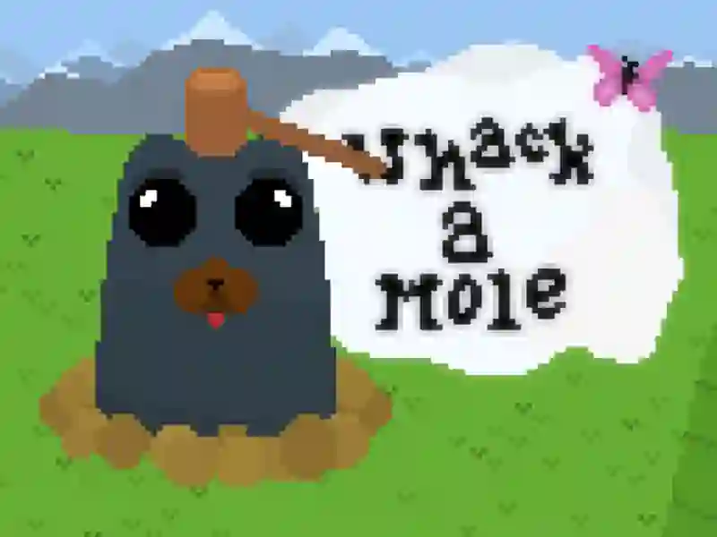 Peli Whack a Mole Pixel-versio verkossa