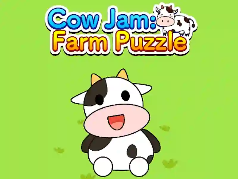 Peli Cow Jam Farm puzzle verkossa