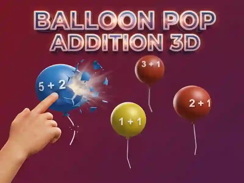 Peli Balloon Pop-lisäys 3D verkossa