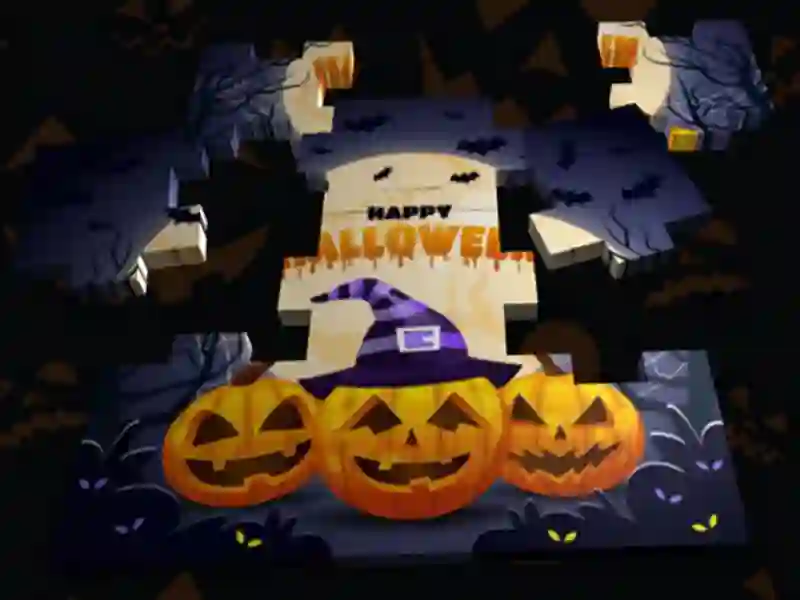 Peli 3D Halloween Jigsaw verkossa