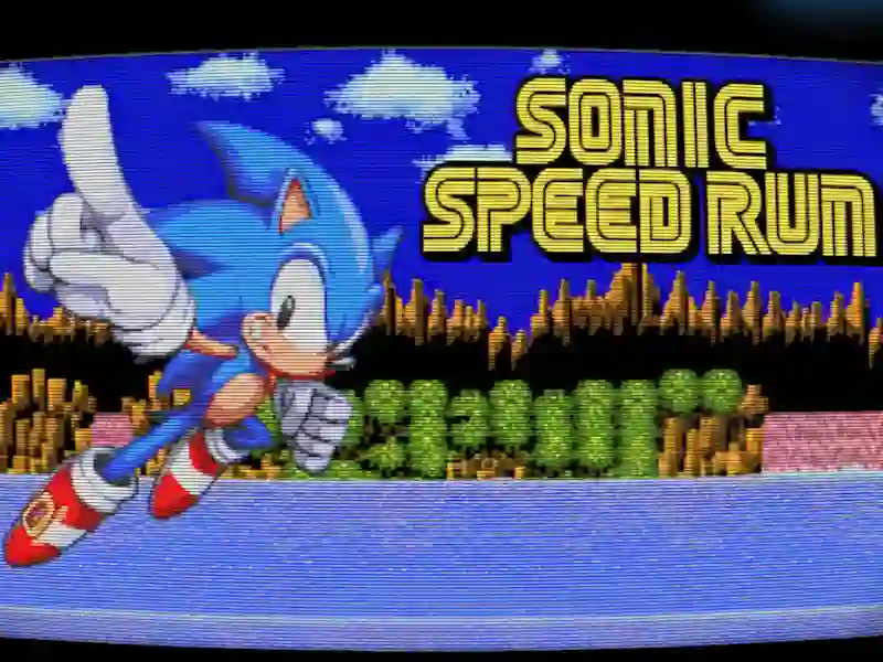 Peli Sonic Speed Run verkossa