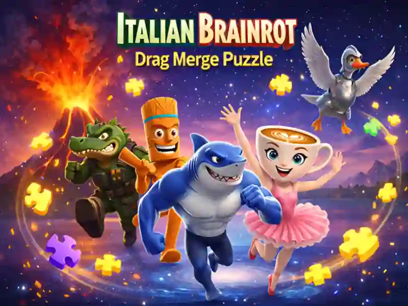 Peli Italialainen Brainrot Drag Merge Puzzle verkossa