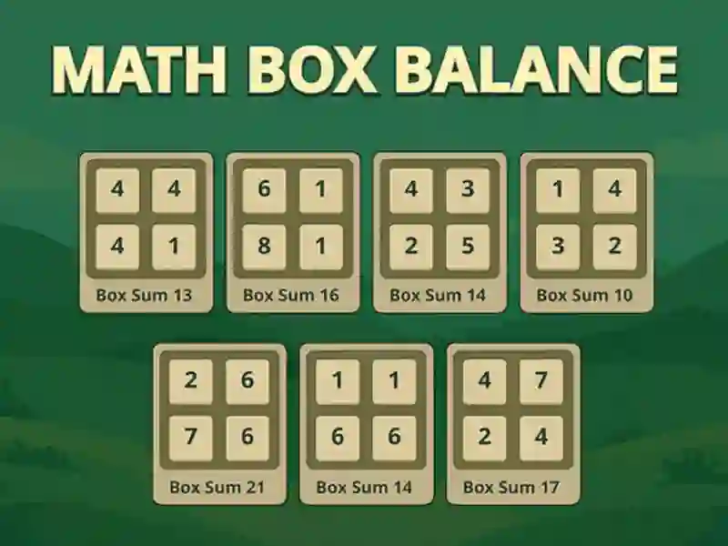 Peli Matematiikkalaatikko verkossa Peli Matematiikkalaatikko verkossa