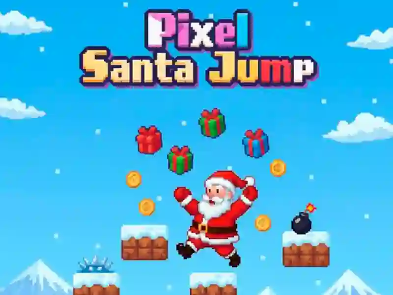 Peli Pixel Santa Jump verkossa