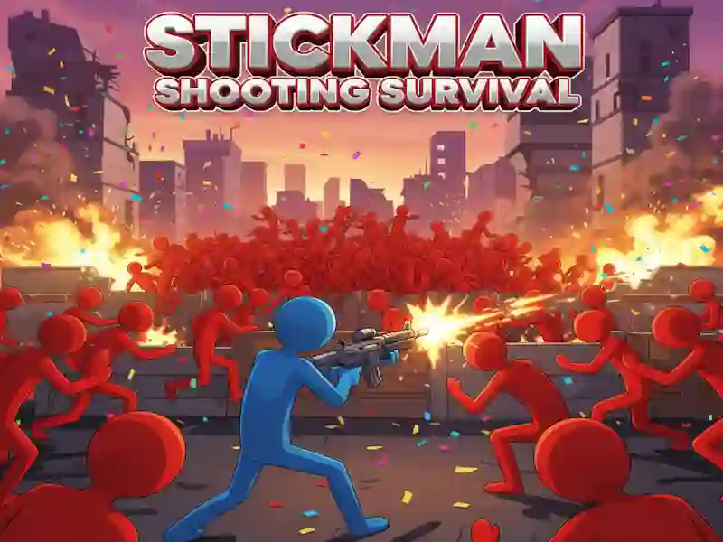Peli Stickman Shooting Survival verkossa