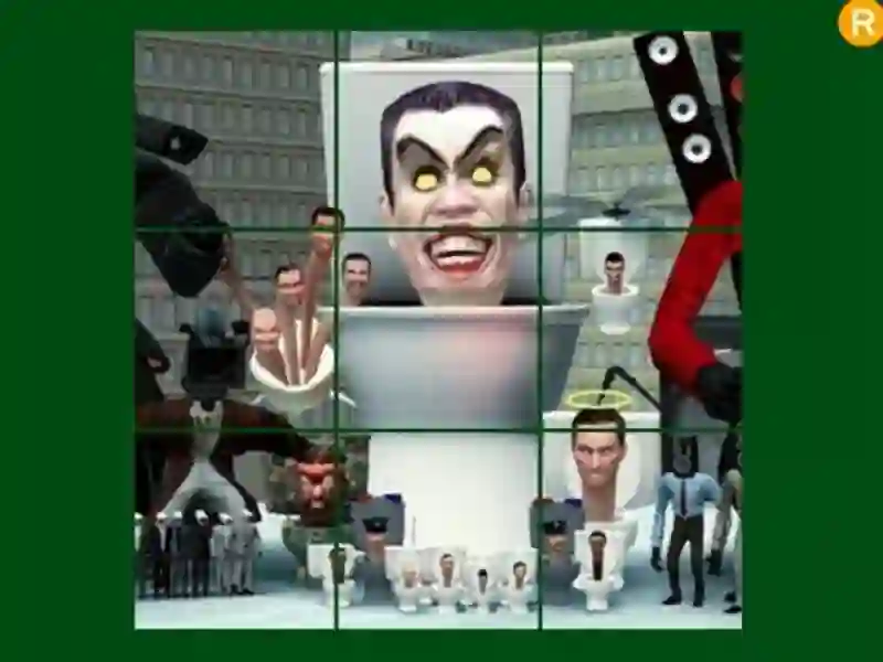 Peli Skibidi wc-liukuva palapeli verkossa