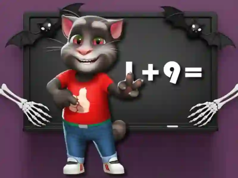 Peli Halloween Tom Math Challenge verkossa Peli Halloween Tom Math Challenge verkossa