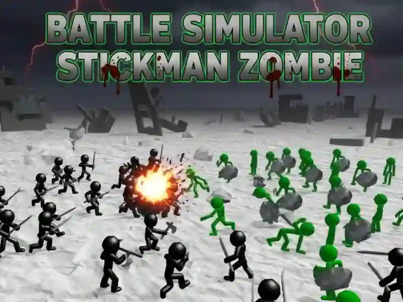 Peli Battle Simulator Stickman Zombie verkossa