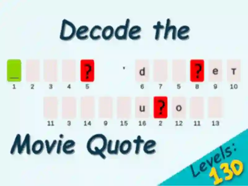 Peli Decode the Movie Quote verkossa