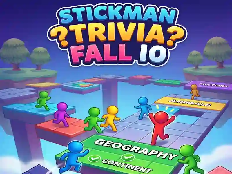 Peli Stickman Trivia Fall IO verkossa