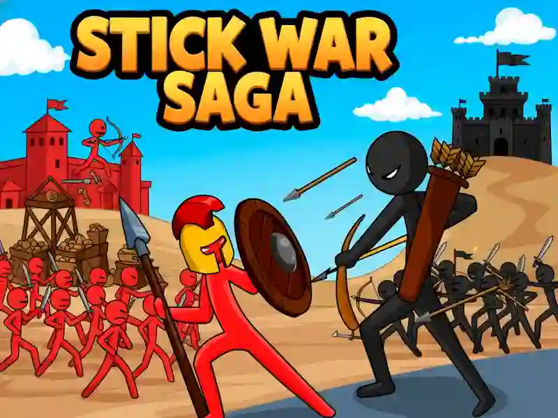 Peli Stick War Saga verkossa