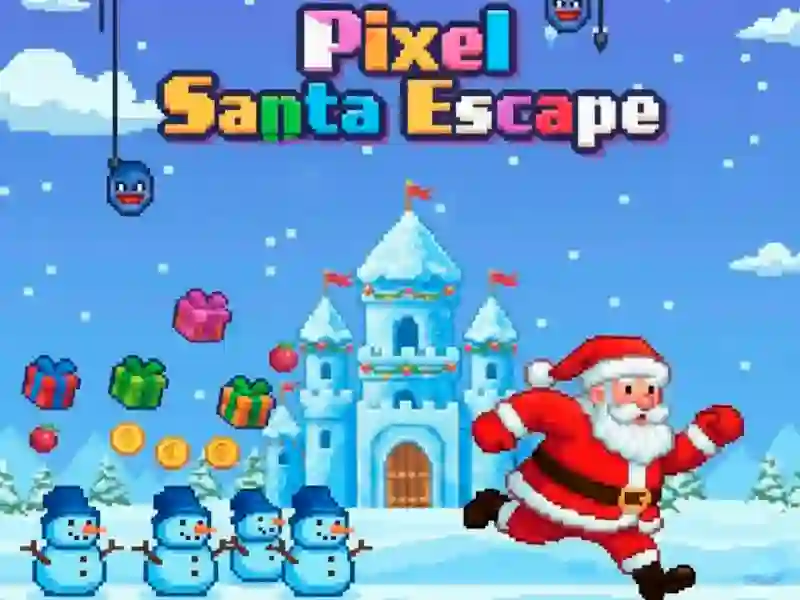 Peli Pixel Santa Escape verkossa