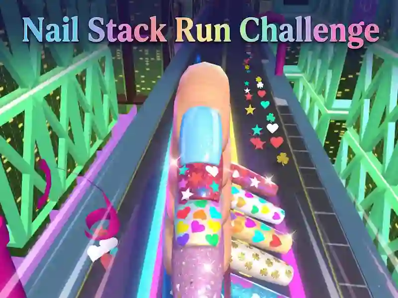 Peli Nail Stack Run Challenge verkossa
