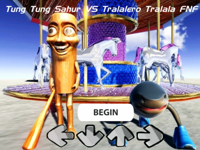 Peli Tung tung sahur vs tralalero tralala fnf verkossa