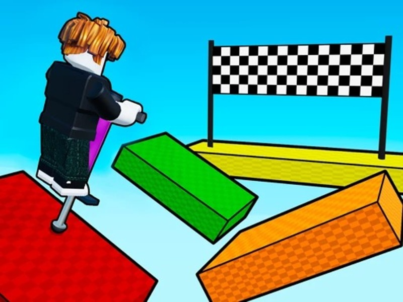 Peli OBBY: Pogo Parkour! verkossa