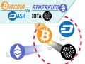 Peli Bitcoin vs Ethereum verkossa