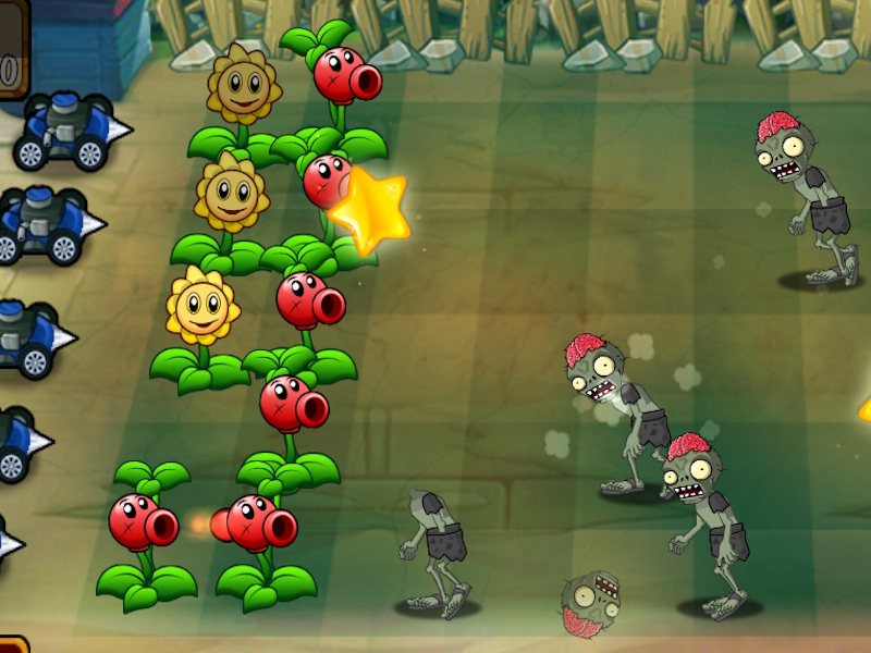 Peli Zombit vs. Auringonkukka verkossa