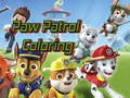 Peli Paw Patrol Värittäminen verkossa