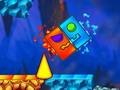 Peli Geometria Neon Dash sateenkaari verkossa