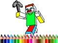 Peli Takaisin kouluun: Minecraft Värittäminen verkossa