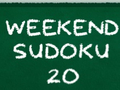 Peli Viikonloppu Sudoku 20 verkossa
