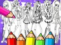 Peli Monster High Värittämiskirja verkossa