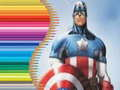 Peli Värittämisvihko Captain Americalle verkossa