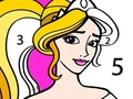 Peli Prinsessa Värittäminen Numerolla verkossa