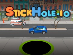 Peli Stickhole.io verkossa