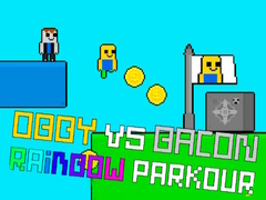 Peli Obby vs Bacon Sateenkaari Parkour verkossa