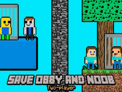 Peli Pelasta Obby ja Noob Kaksi Pelaajaa verkossa