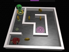 Peli 3D Labyrintti ja Robotti verkossa