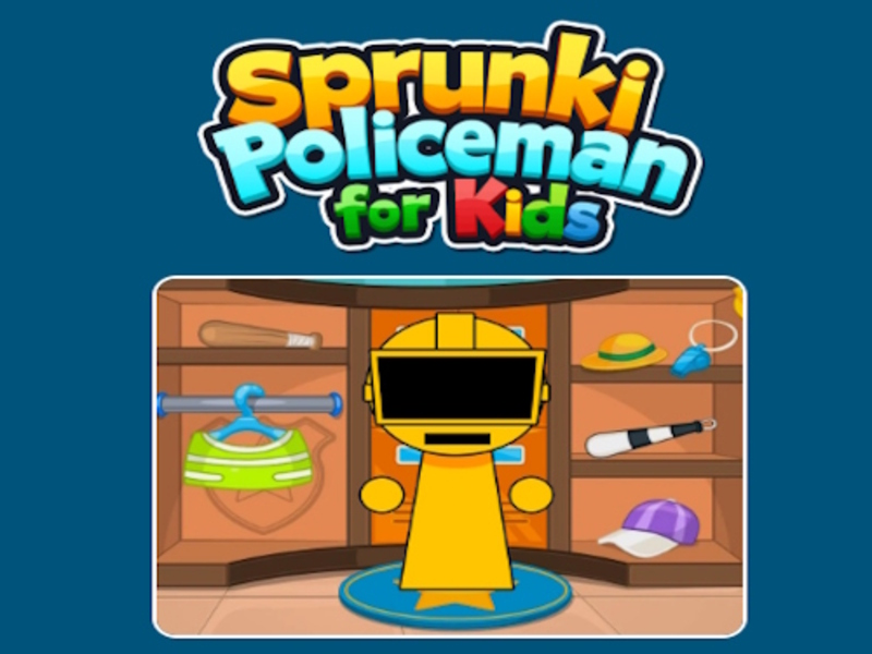 Peli Sprunki-poliisi lapsille verkossa