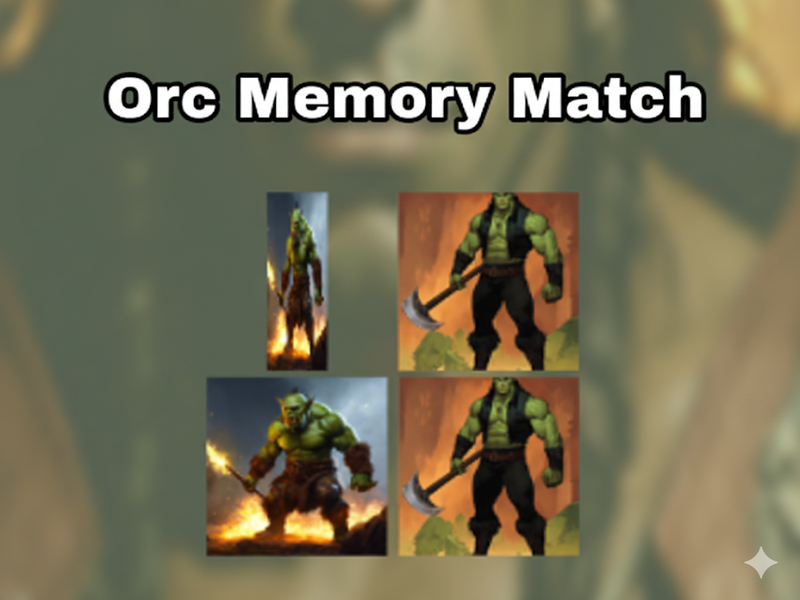 Peli ORC-muisti vastaa verkossa