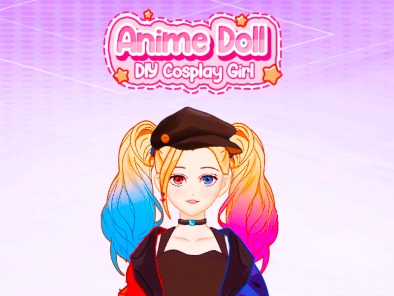 Peli Anime nukke diy cosplay tyttö verkossa