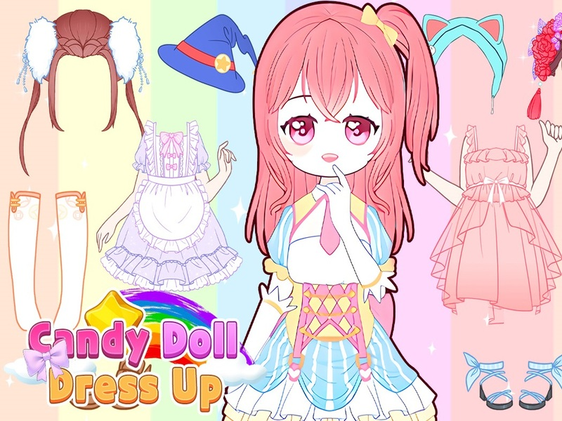 Peli Candy Doll pukeutuu verkossa
