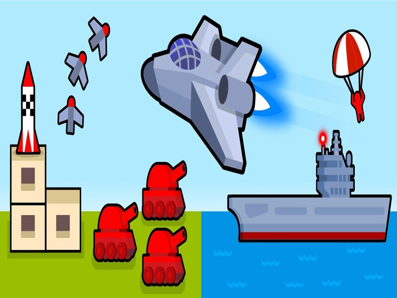 Peli Bomber-taso: 2D-ilmaisku verkossa