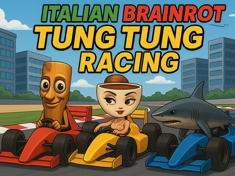 Peli Italialainen brainrot tung tung kilpa verkossa